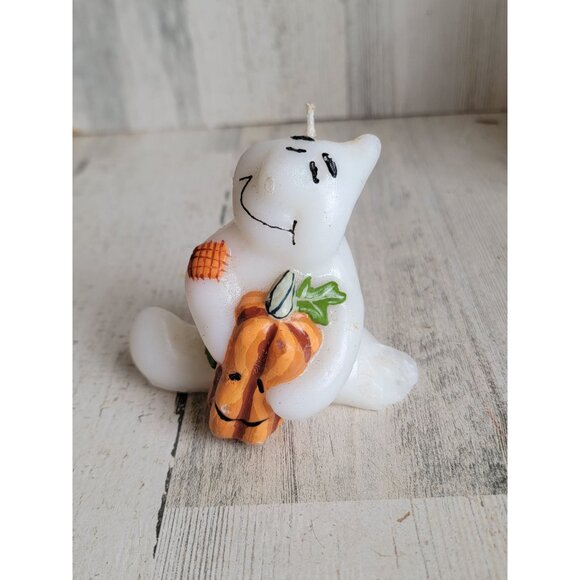 Vintage ghost candle Halloween wax home decor figure unique pumpkin - Picture 2 of 7